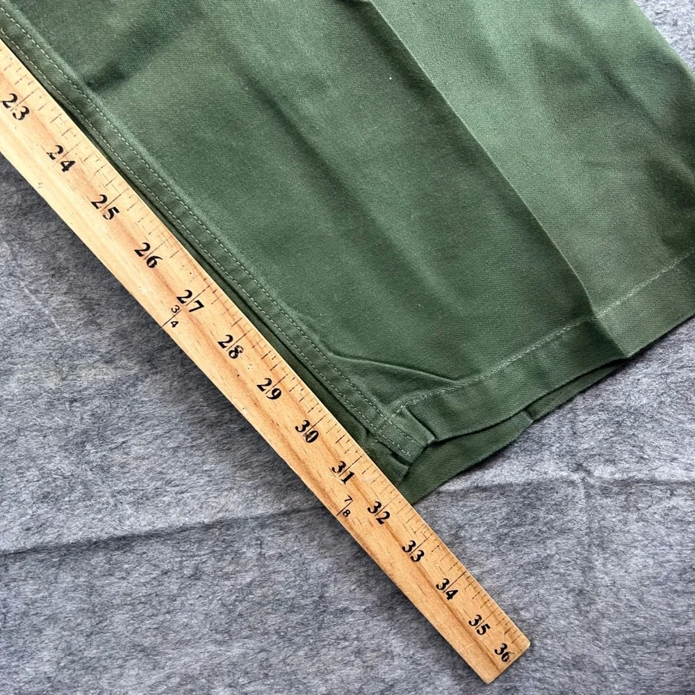 Vintage OG 107 Fatigue Pants Mens 31x31 Olive Green Military 60s Cotton Sateen
